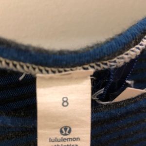 lululemon athletica Tops - Lululemon blue and gray stripe LS top, sz 8, 68412 lululemon athletica Tops - Lululemon blue and gray stripe LS top, sz 8, 68412